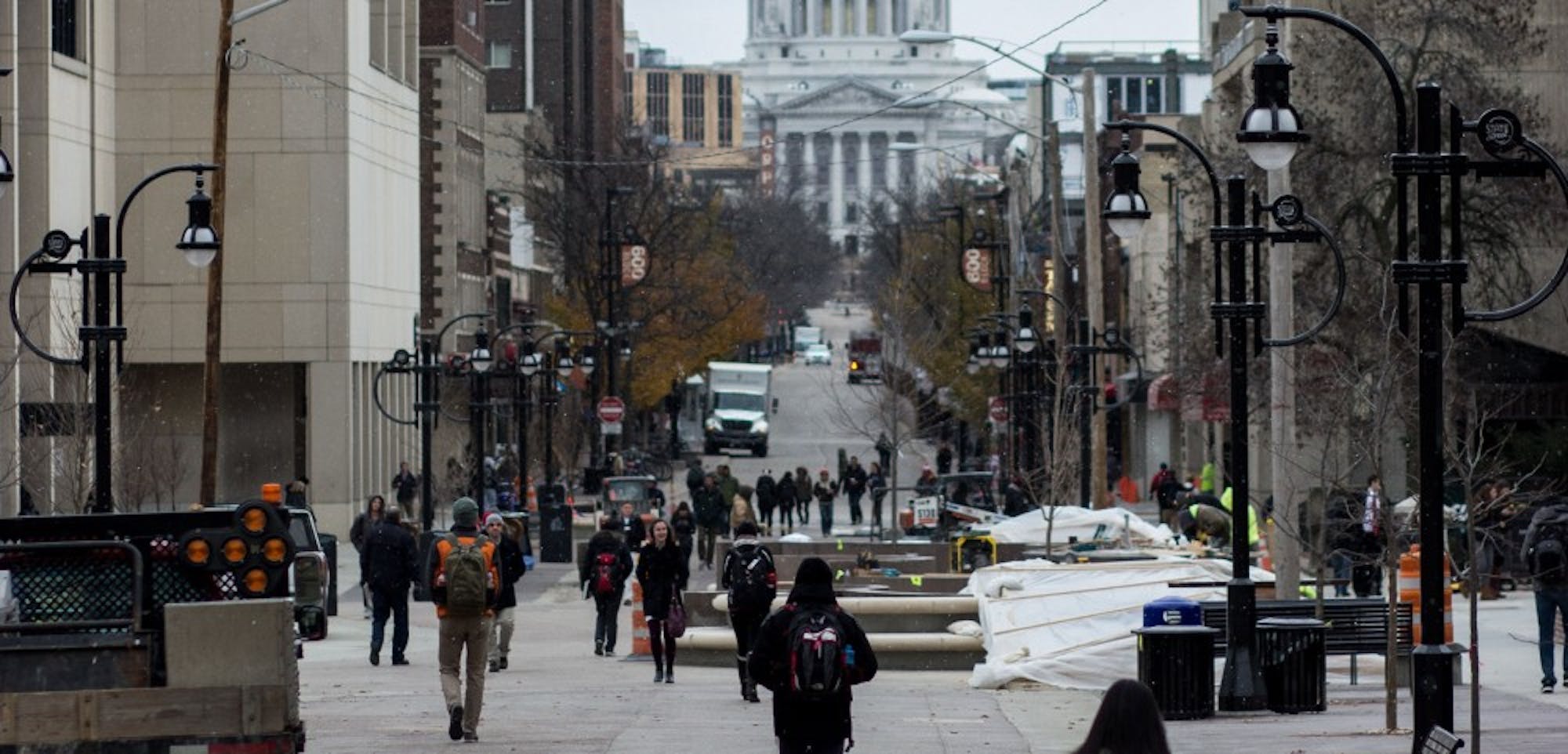 Areas of high pedestrian traffic such as Library Mall are often home to inflammatory preachers.