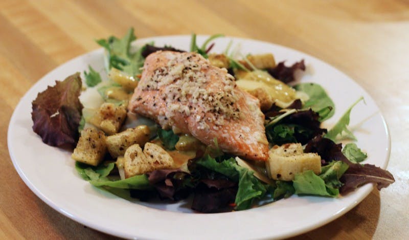 What's in the Fridge: Salmon Caesar Salad