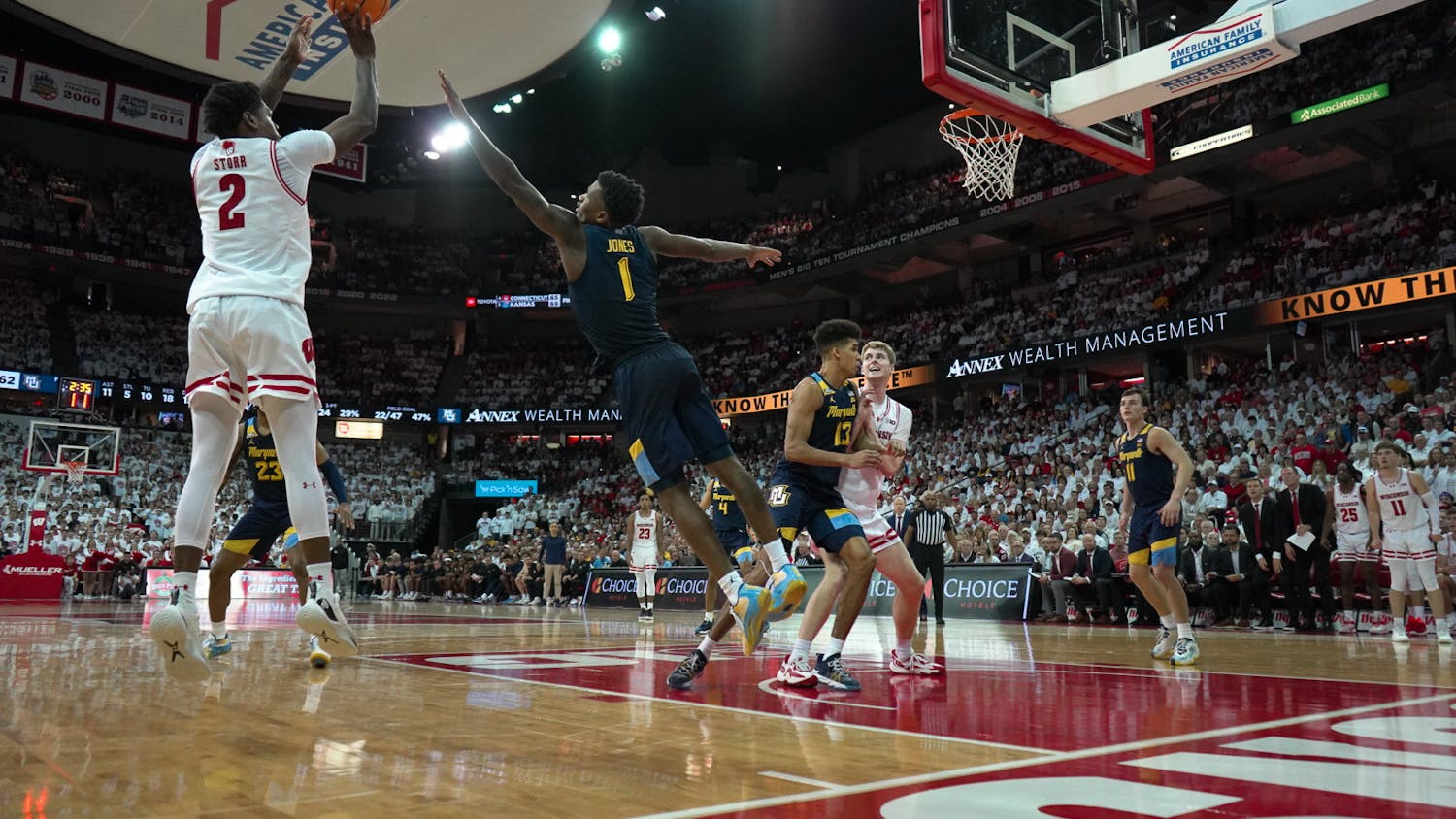 PHOTOS: Wisconsin Mens Basketball upset No. 3 Marquette in 75-64 victory