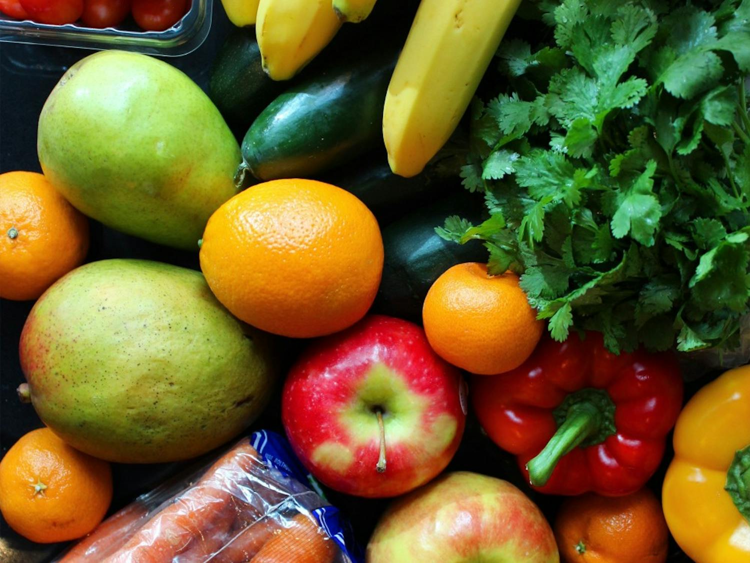 Fresh fruits, vegetables and nuts/seeds are the staples of any type of raw vegan diet.&nbsp;