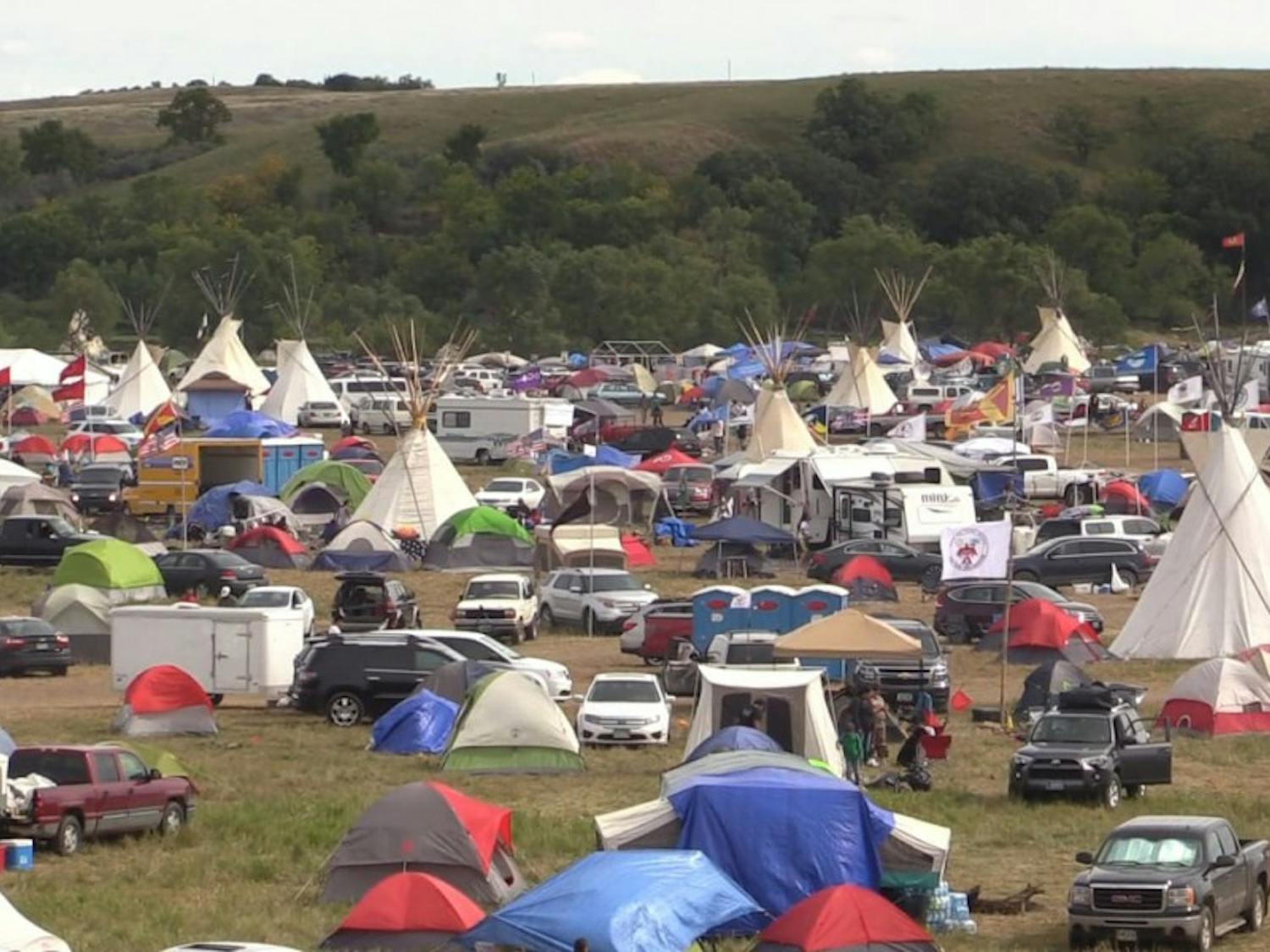 The proposed route of the North Dakota Access pipeline would cut through sacred Native American lands. Thousands of protesters from around the country traveled to North Dakota to protect these lands. 