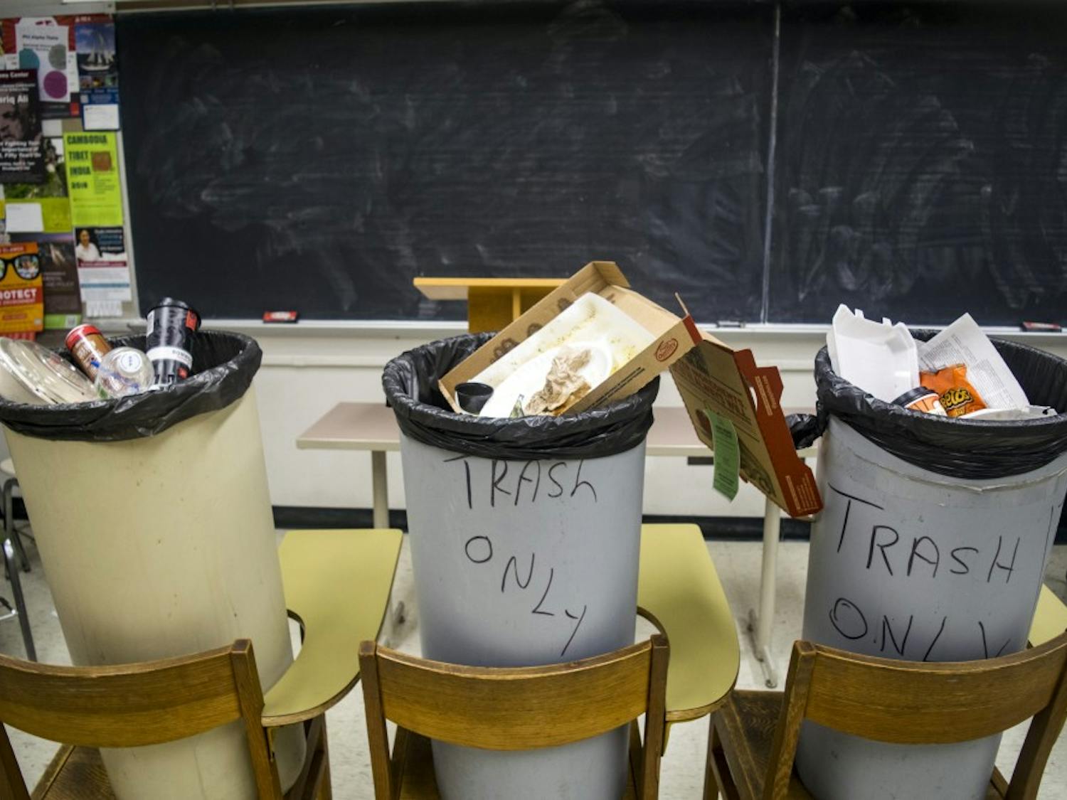 In 2017, significantly less waste was recycled than taken to the landfill as trash. UW-Madison attempts to move away from this toward a sustainable campus in part by relying on students to drop waste in the correct bins. 