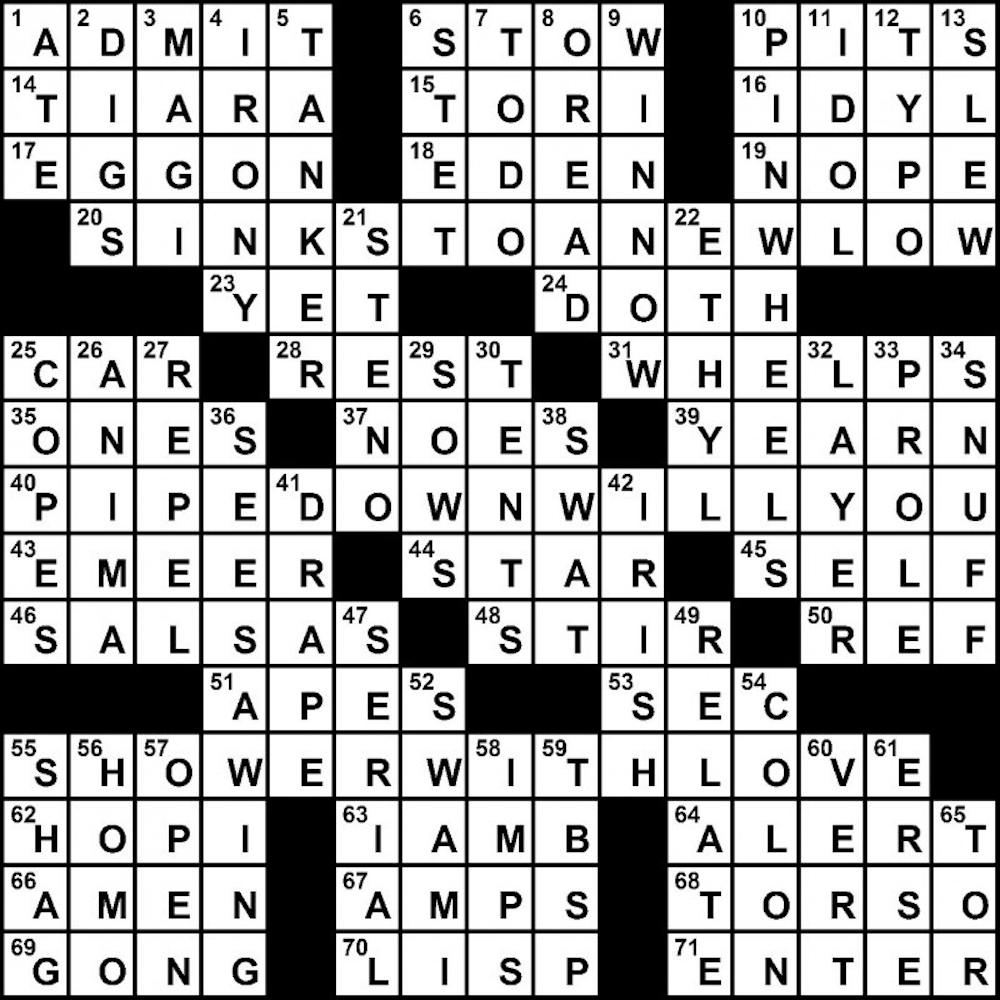 05/03/2010 - Crossword Solution