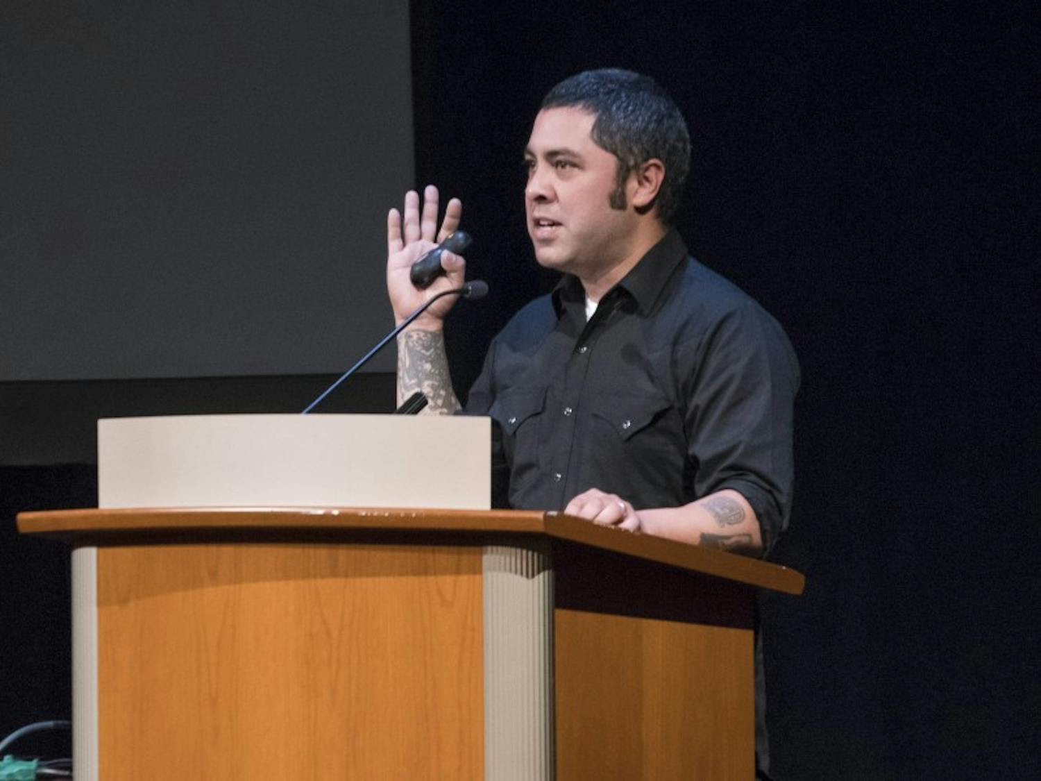 Jason de León, a University of Michigan professor and recent recipient of the MacArthur Genius Grant, spoke at Memorial Union Thursday.