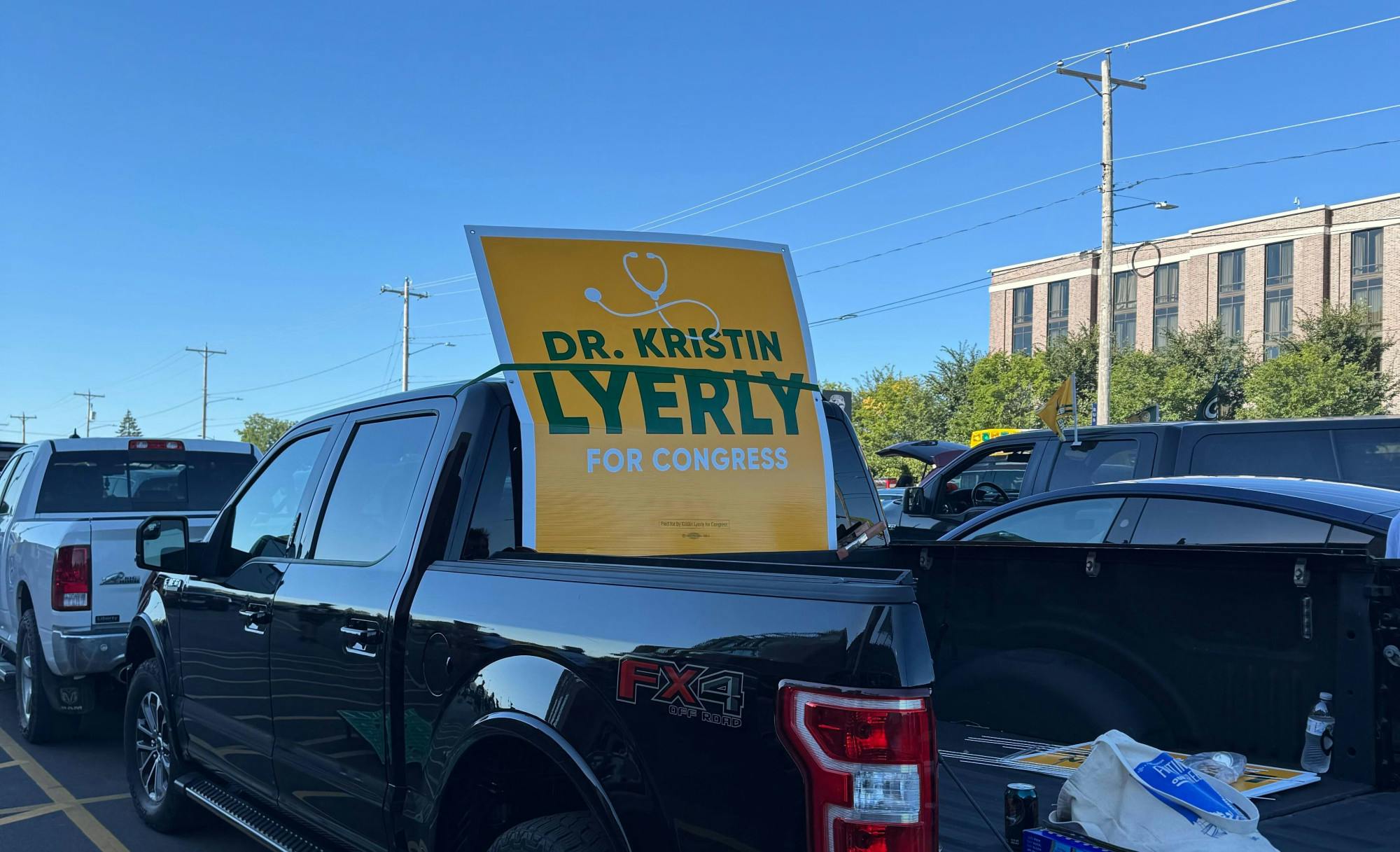 Kristin Lyerly GB Packers campaign sign