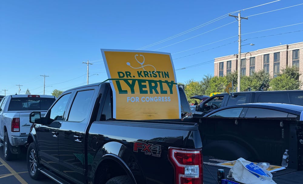 Kristin Lyerly GB Packers campaign sign