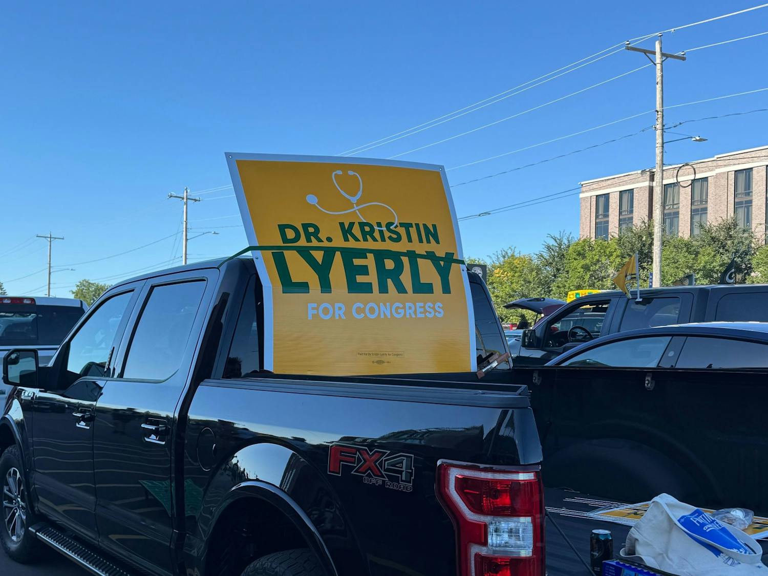 Kristin Lyerly GB Packers campaign sign