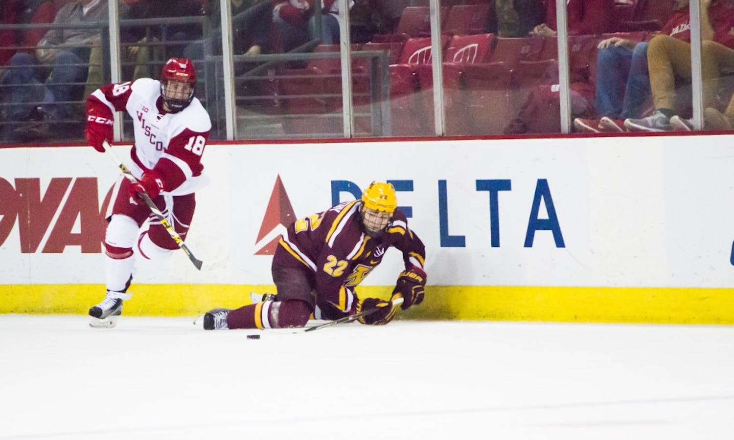 Seamus Malone helped the Badgers earn a win on Saturday after a lackluster loss on Friday.