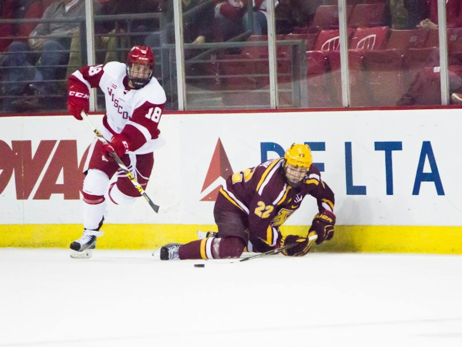 Seamus Malone helped the Badgers earn a win on Saturday after a lackluster loss on Friday.