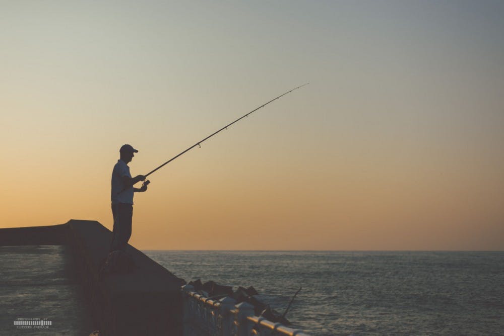 Earl Schweigert fishing