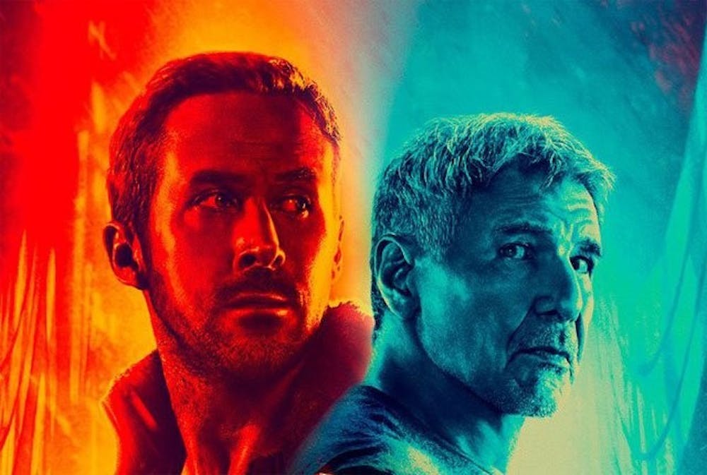 Ryan Gosling and Harrison Ford star in "Blade Runner 2049," a follow-up to the 1982 original film.