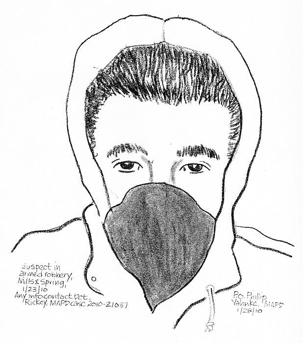 MPD releases sketch of robbery suspect