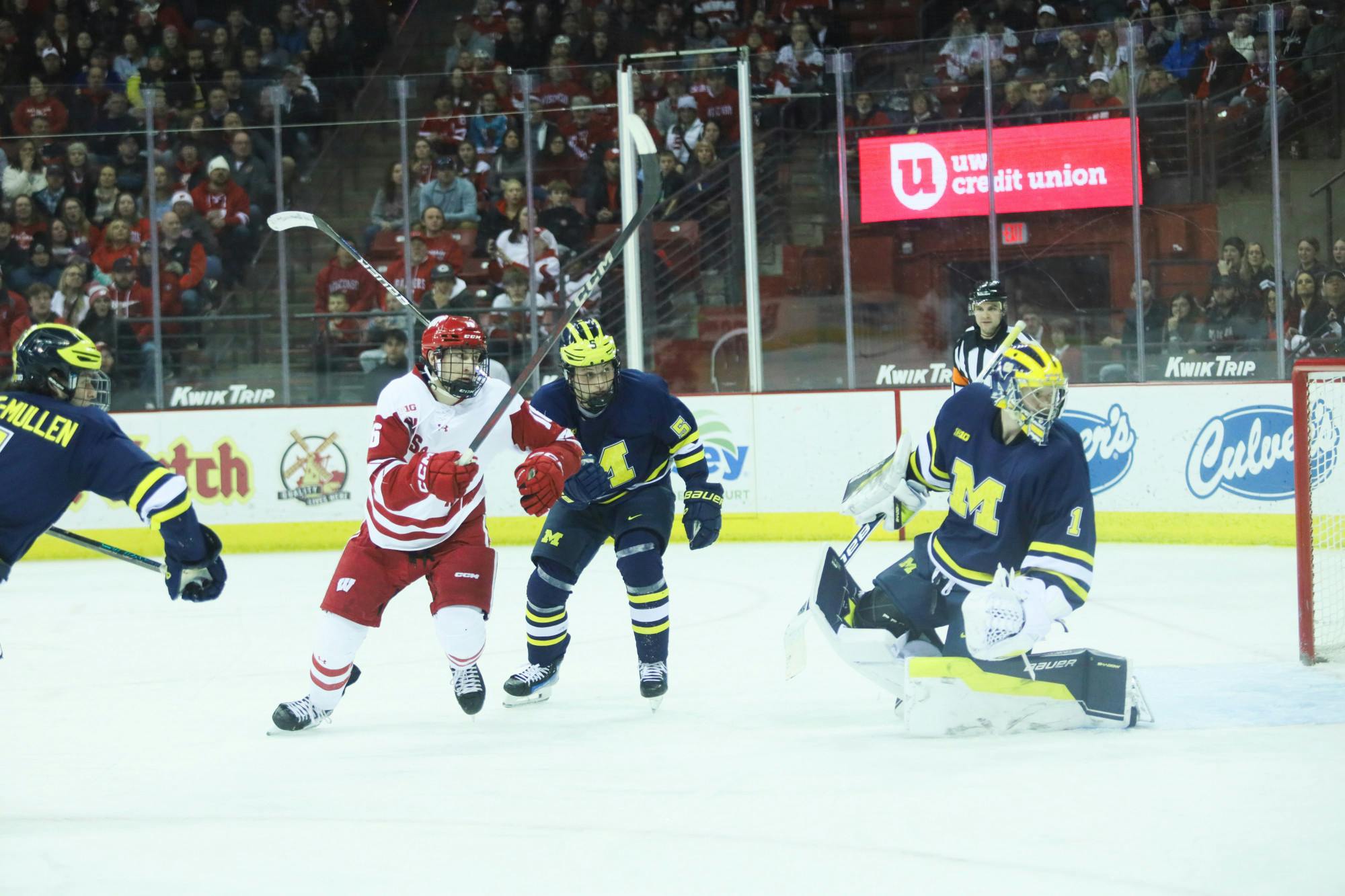 PHOTOS: Badgers overcome goal deficit to tie No. 10 Michigan, 4-4