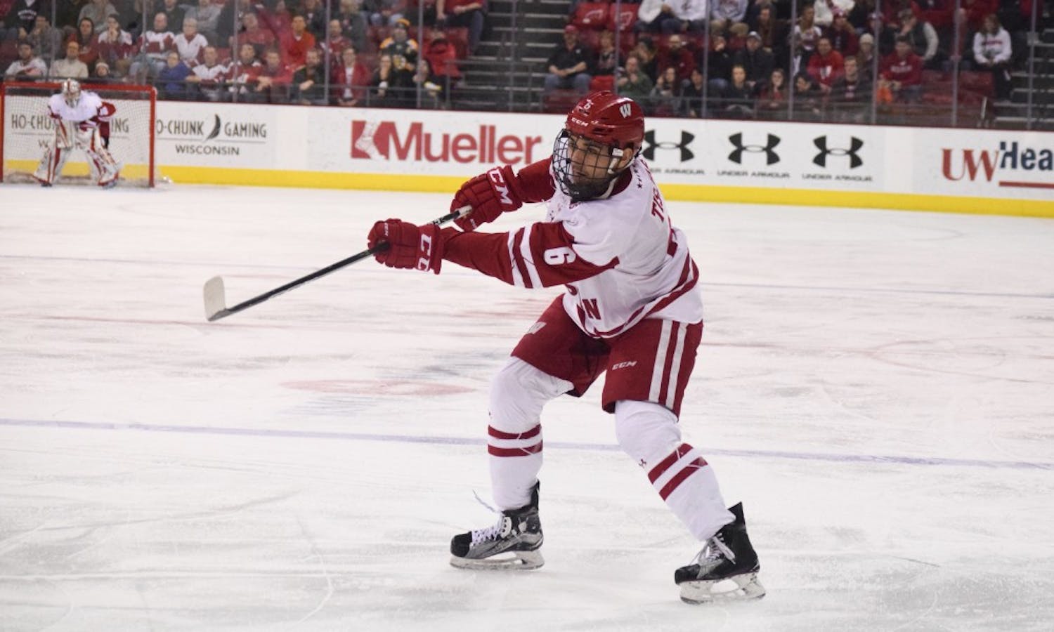 Junior Peter Tischke tied the game against Penn State with under two minutes to go on Saturday, but the Badgers could only manage one point in the Big Ten standings after losing the shootout. PSU earned five of six points for the weekend.