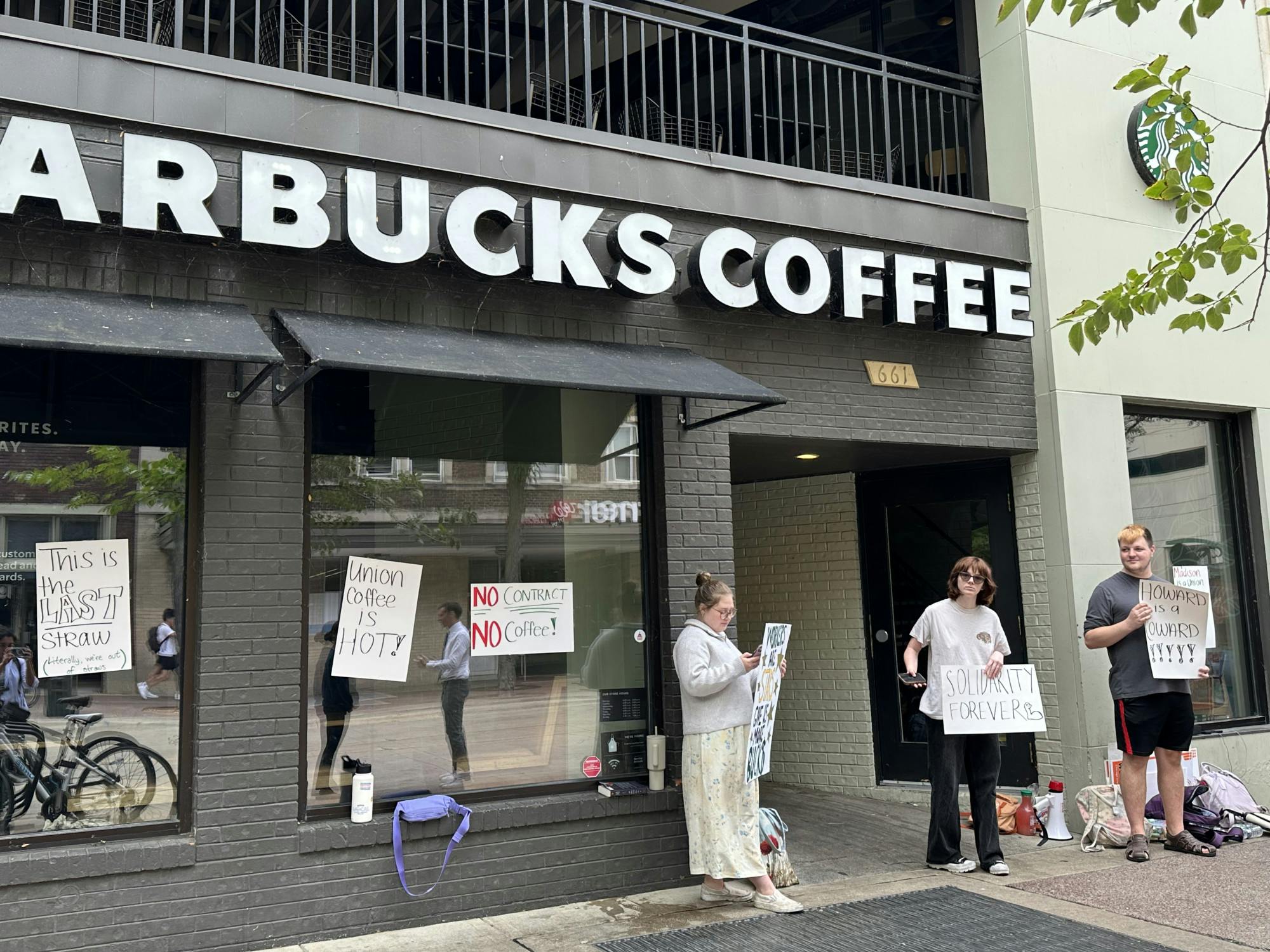 State Street Starbucks employees strike due to staffing issues