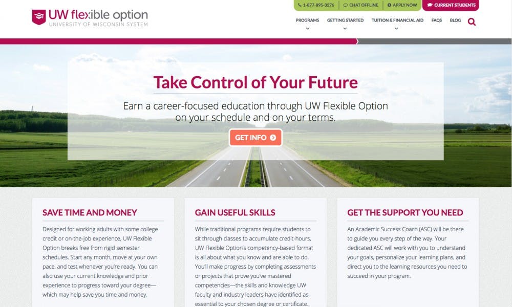 Under Gov. Scott Walker’s partial vetoes to the state budget, the UW Flexible Option program will have to double the amount of courses they offer by December 2019.