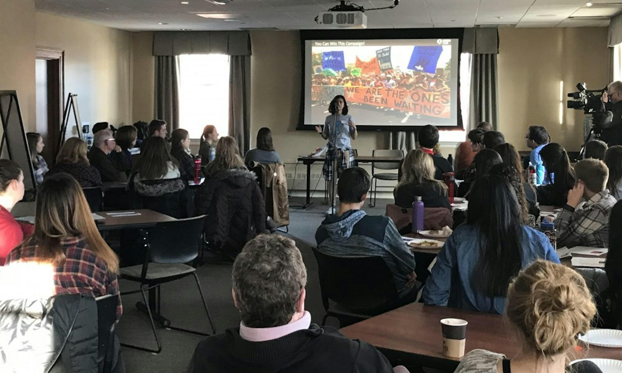 Community activists gathered Friday to discuss the importance of clean energy efforts on the UW-Madison campus and beyond.