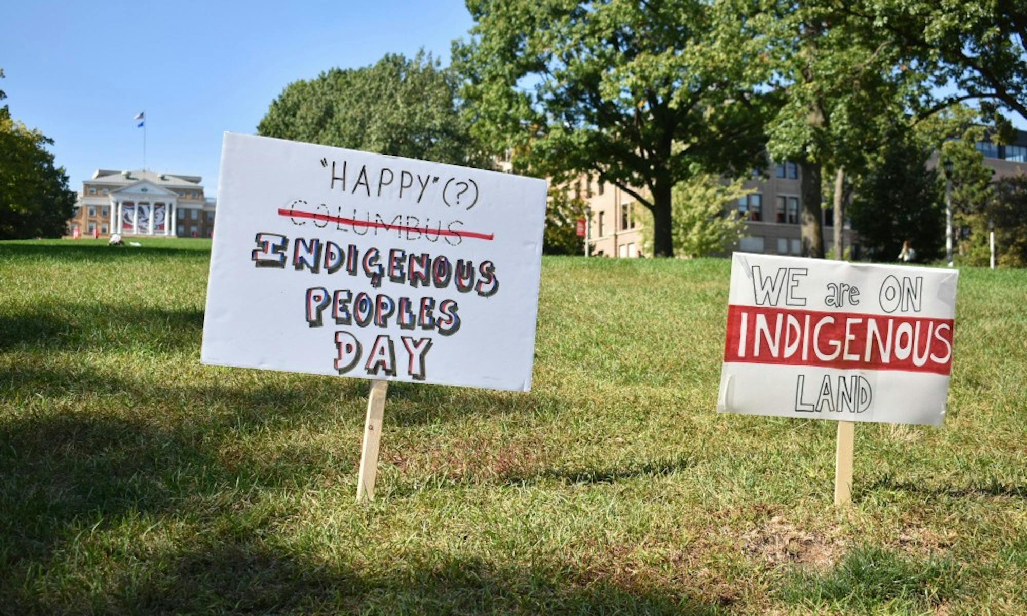 Graffiti was found early Monday morning on a fire circle outside Dejope Residence Hall.&nbsp;