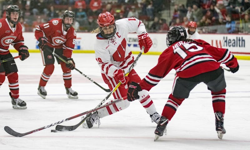 Annie Pankowski and the Badgers put up plenty of threes this weekend.