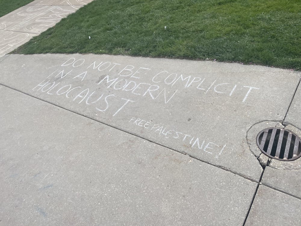 Chalk on LIbrary Mall