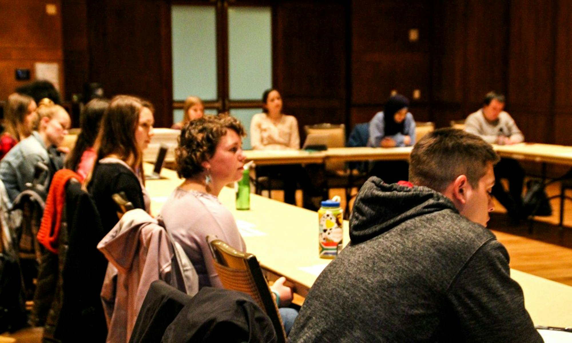 Representatives from various UW-Madison student organizations gathered to share ideas for Sexual Assault Awareness Month events Thursday.