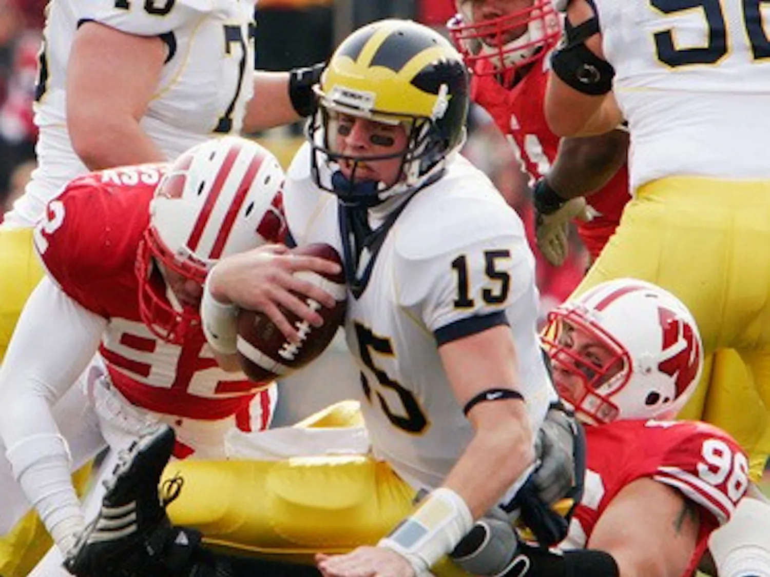 Wisconsin football knocks off No. 12 Michigan.