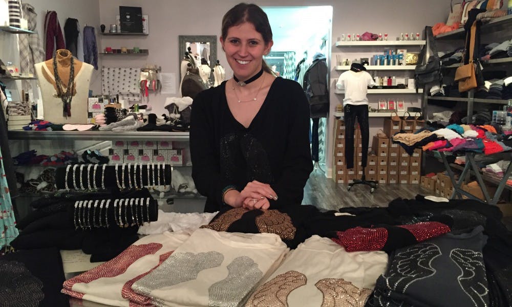 UW-Madison freshman Julia Preston started her business ANGELIC, NYC in high school, and she now sells clothes out of her apartment.