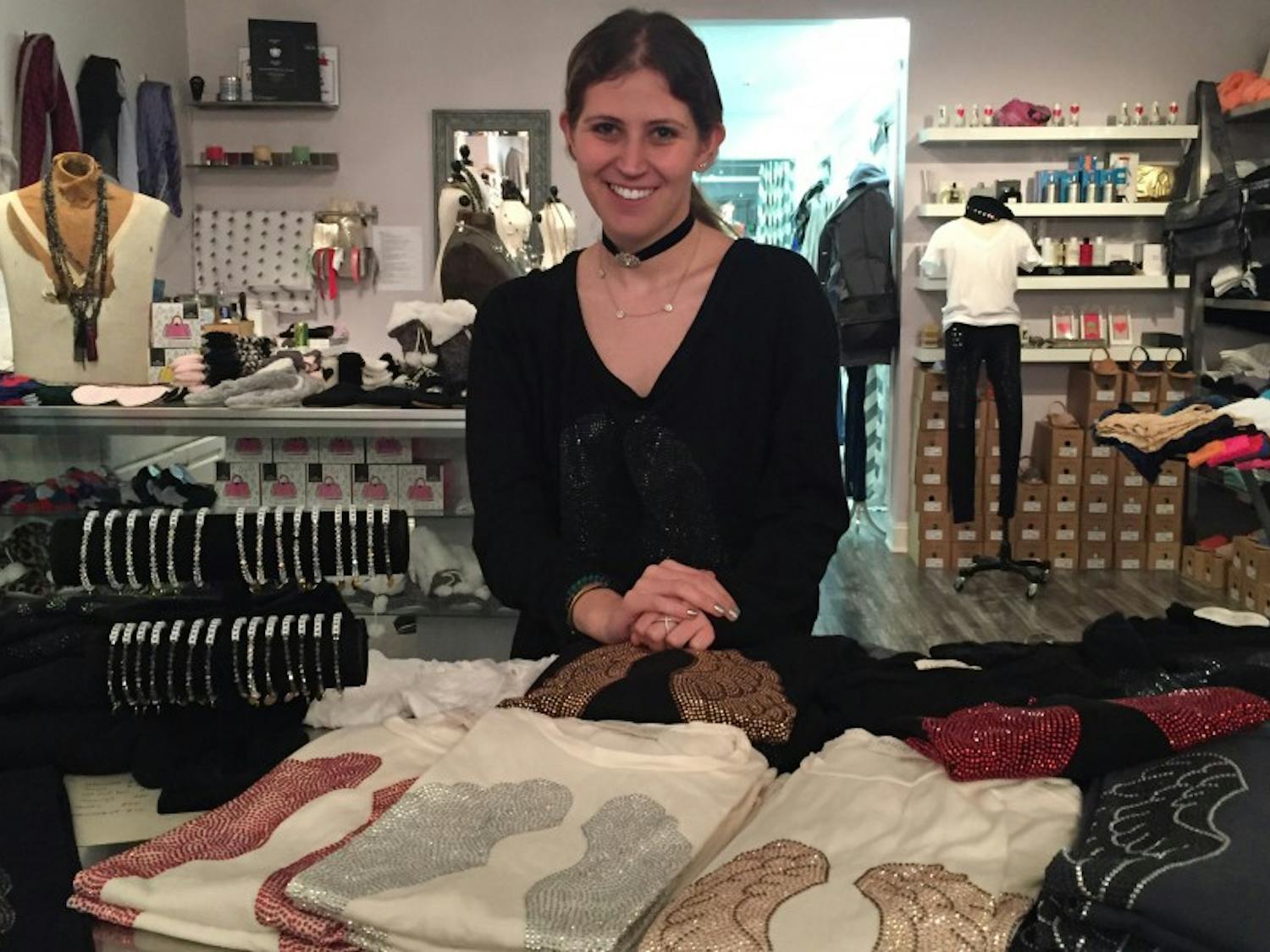 UW-Madison freshman Julia Preston started her business ANGELIC, NYC in high school, and she now sells clothes out of her apartment.
