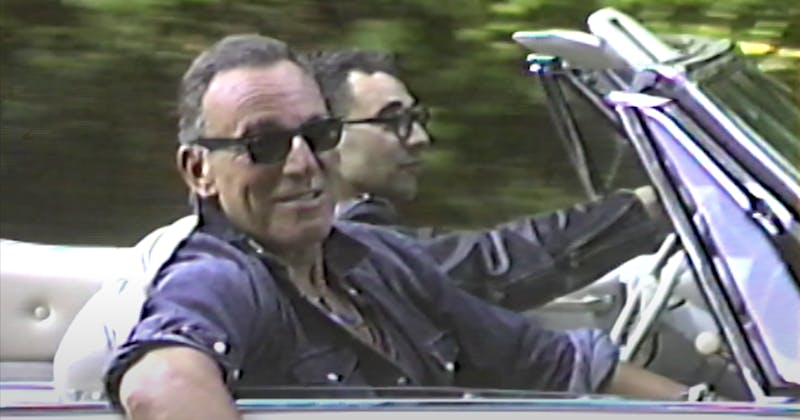 Jack Antonoff and the Boss himself cruise New Jersey in music video for their new track "chinatown." 