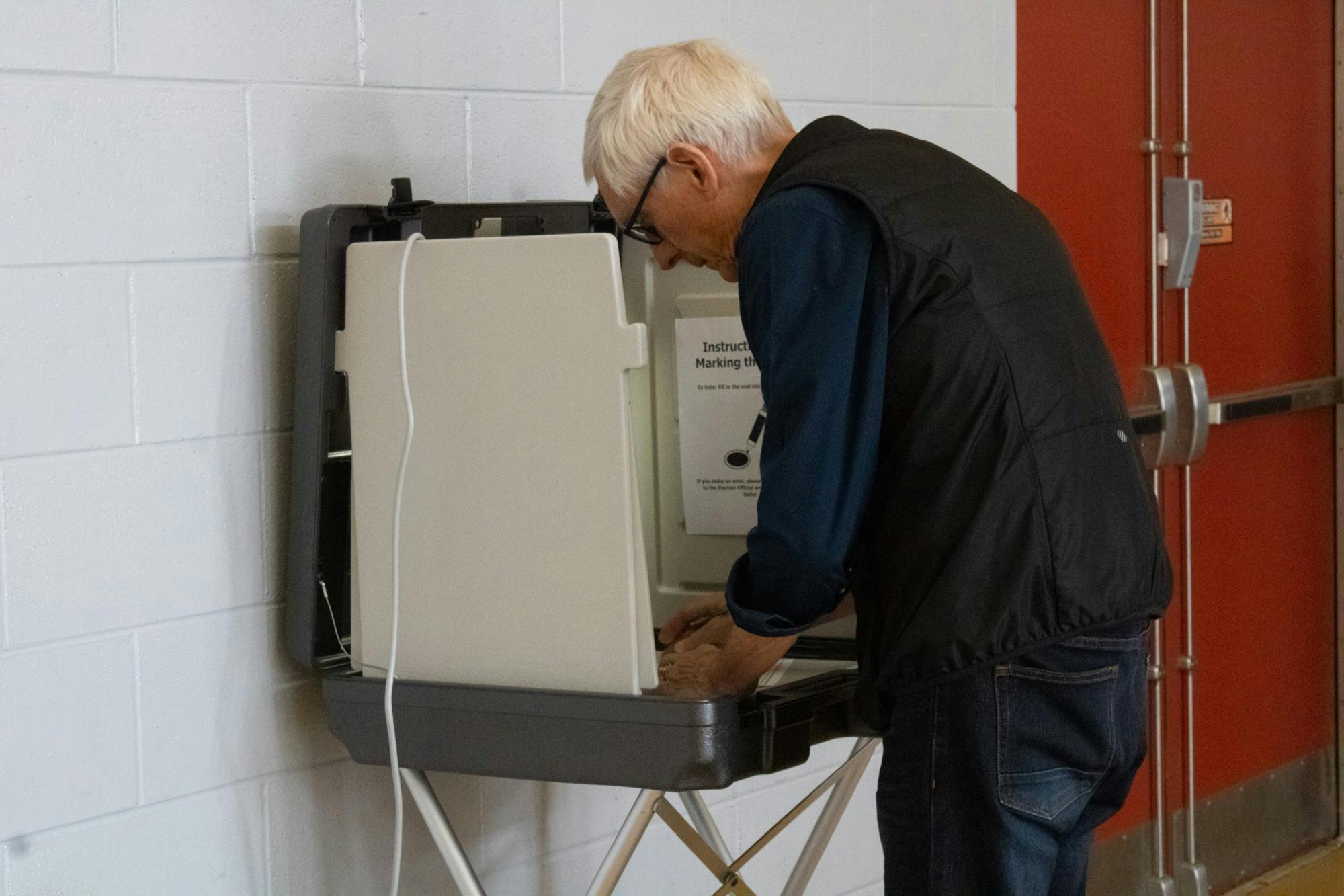 Hannah Ritvo Governor Tony Evers Voting Polling Place.jpg