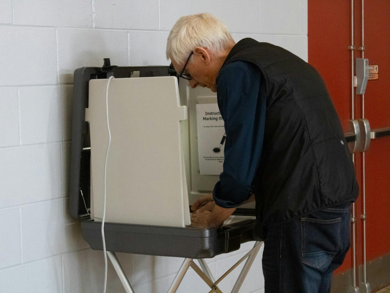 Hannah Ritvo Governor Tony Evers Voting Polling Place.jpg