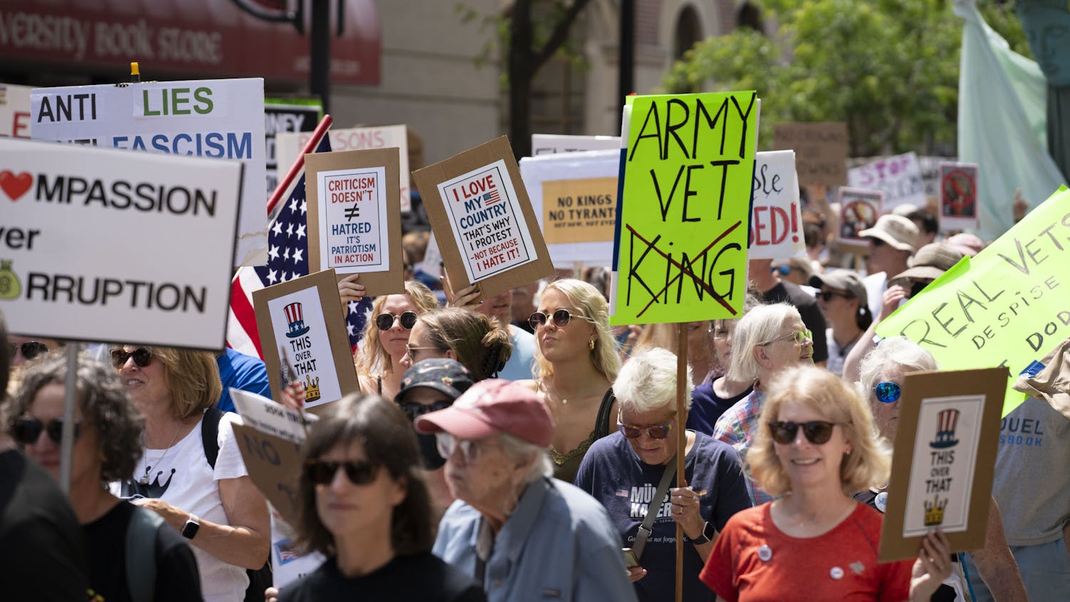 PHOTOS: 'No Kings' protest in Madison as part of national rally against Trump administration