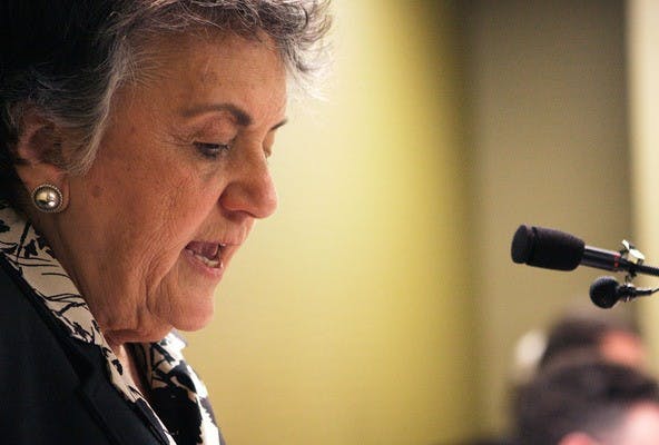 Abrahamson defends acceptance of contributions