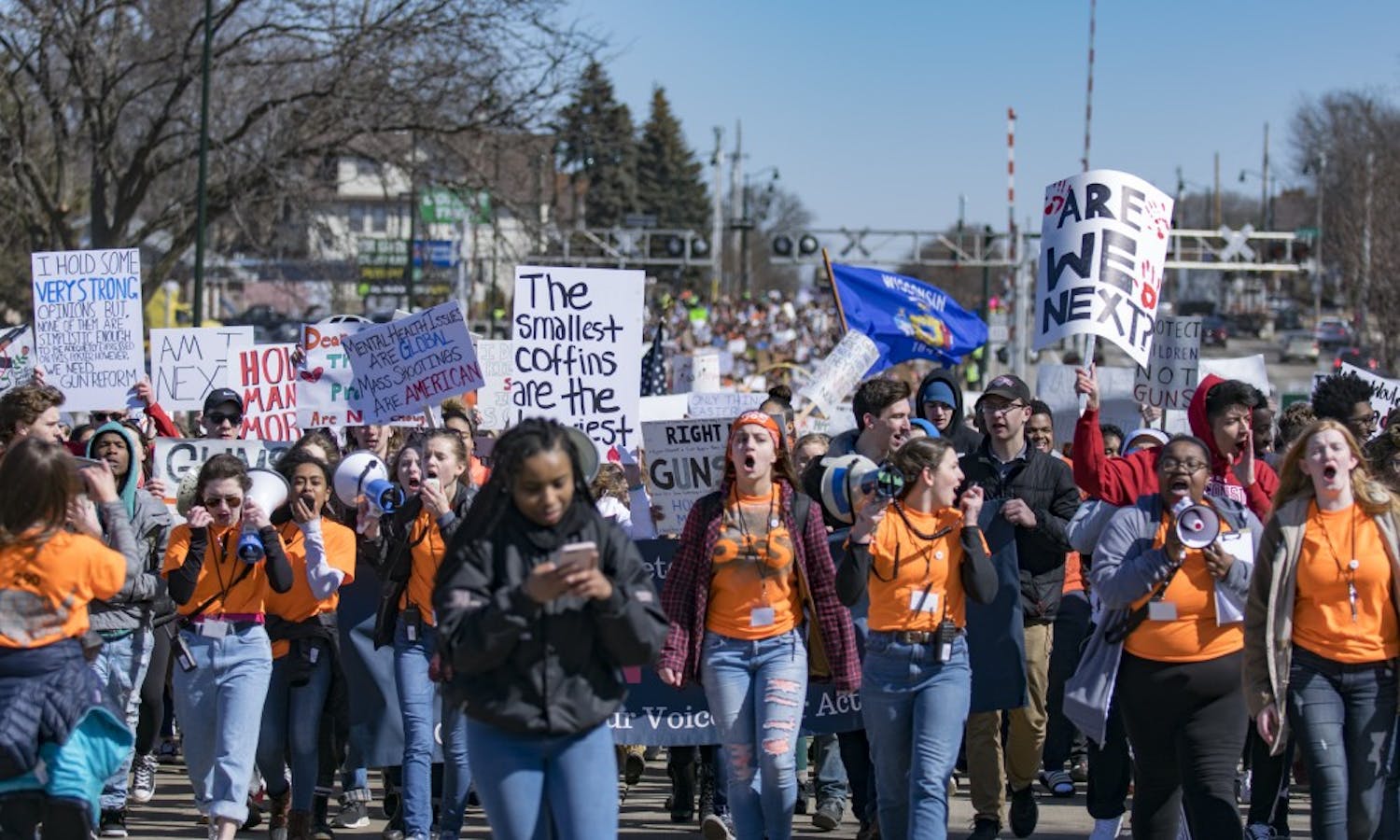 Gallery: High school students take to the streets for #enough campaign