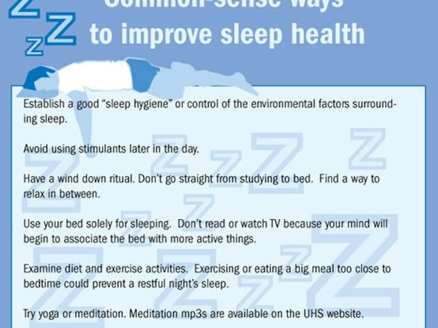 Sleep your way to a successful end of the semester