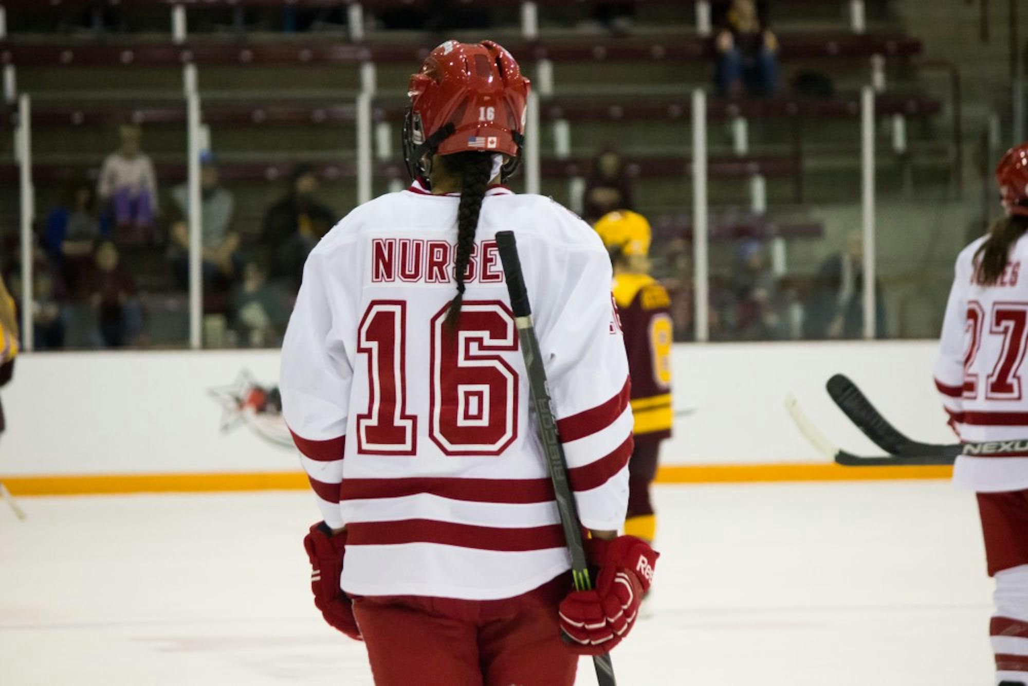 Sarah Nurse leveled the score in the third period to keep the Badgers alive in Minneapolis, Minn.