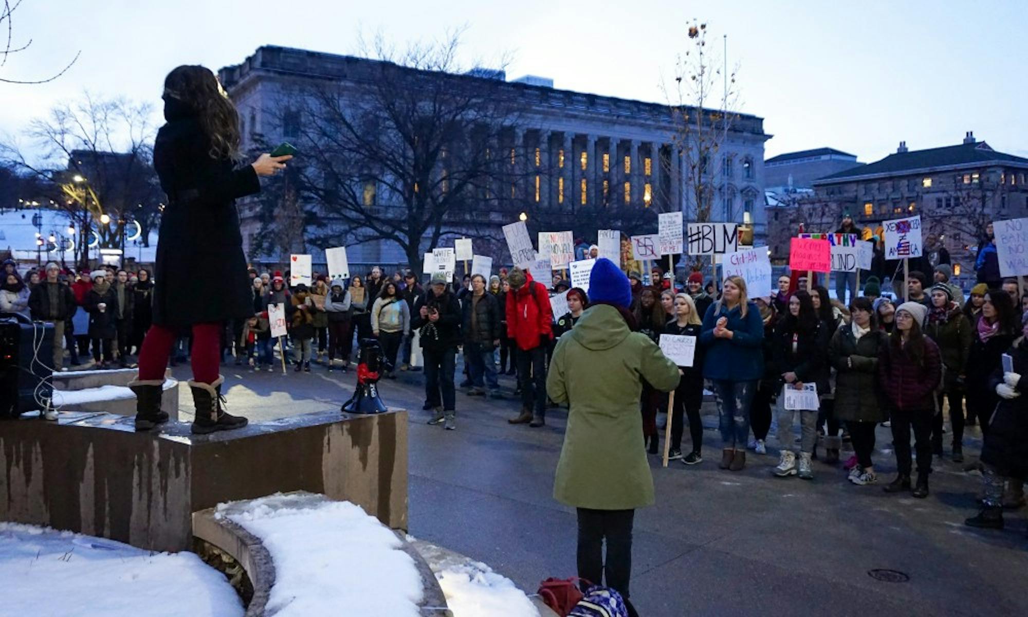 The Madison chapter of the American Freedom Party, a white nationalist group that was met with student protests in January, is still organizing on UW-Madison’s campus.