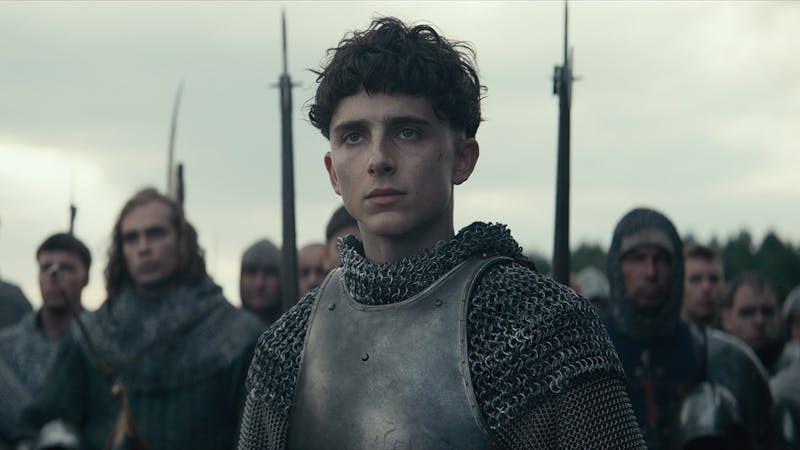 Timothée Chalamet stars as King Henry V in "The King", available on Netflix.