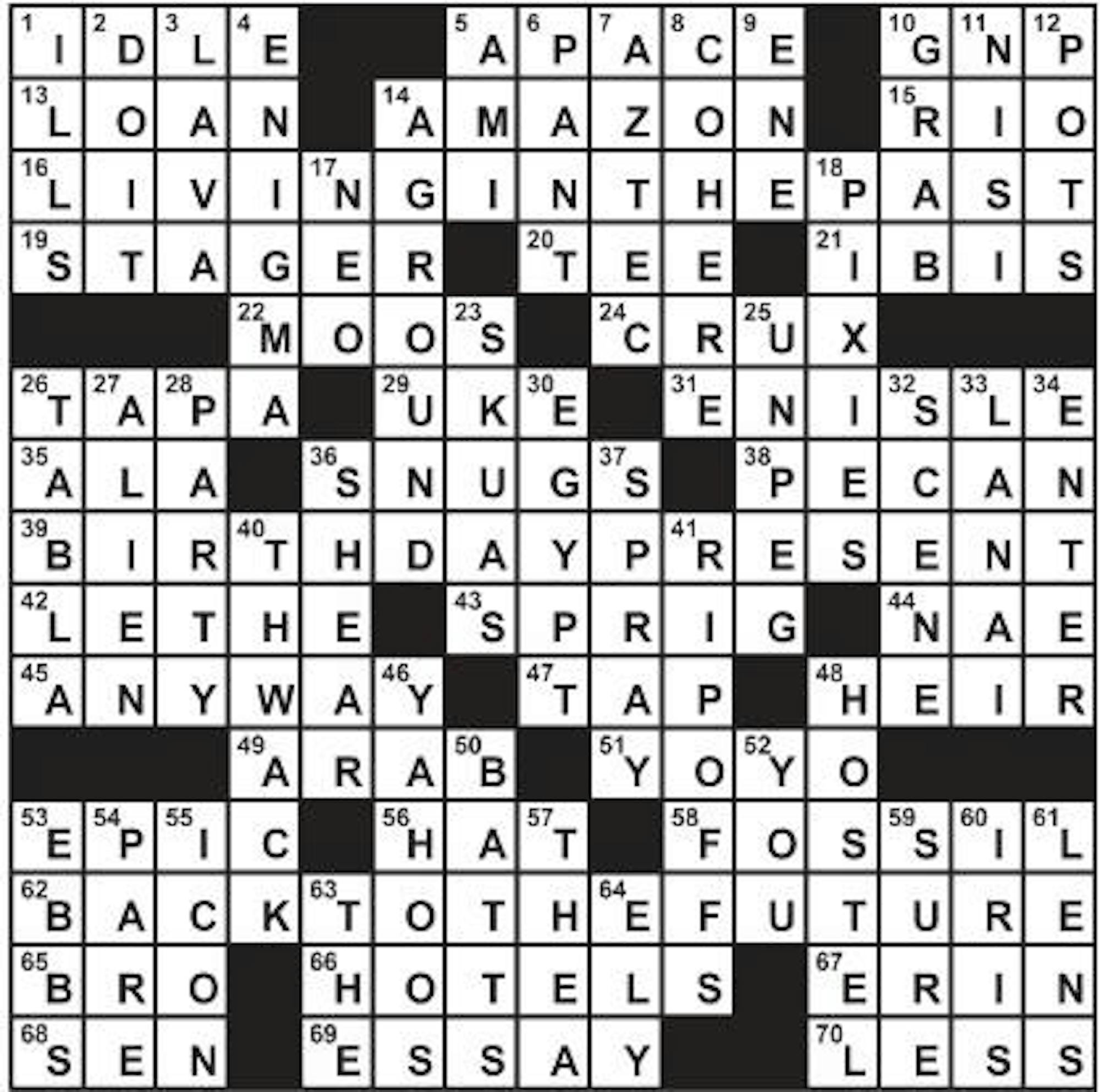 12/04/2009 - Crossword Solution