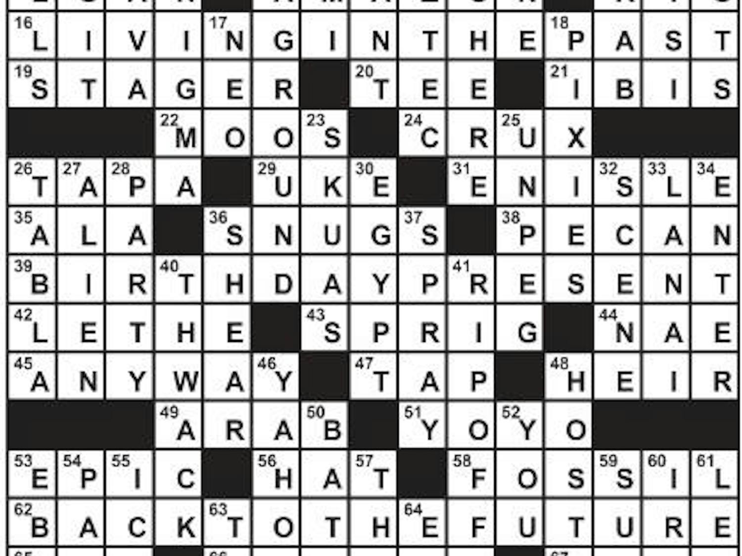 12/04/2009 - Crossword Solution