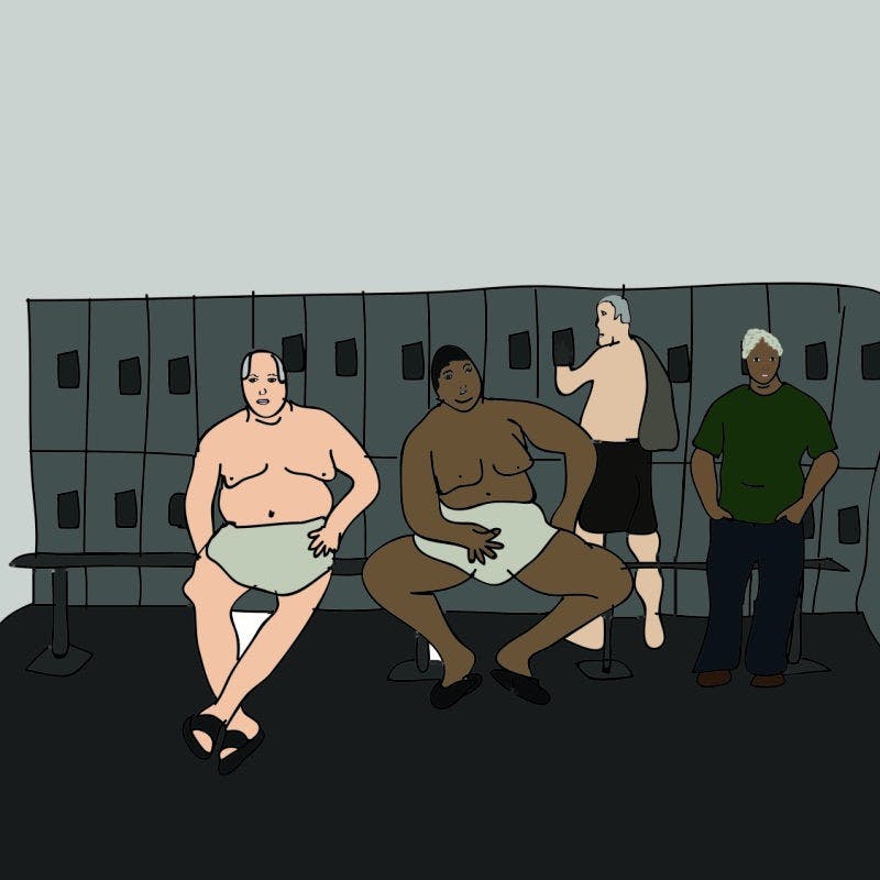 Titties out for the boys