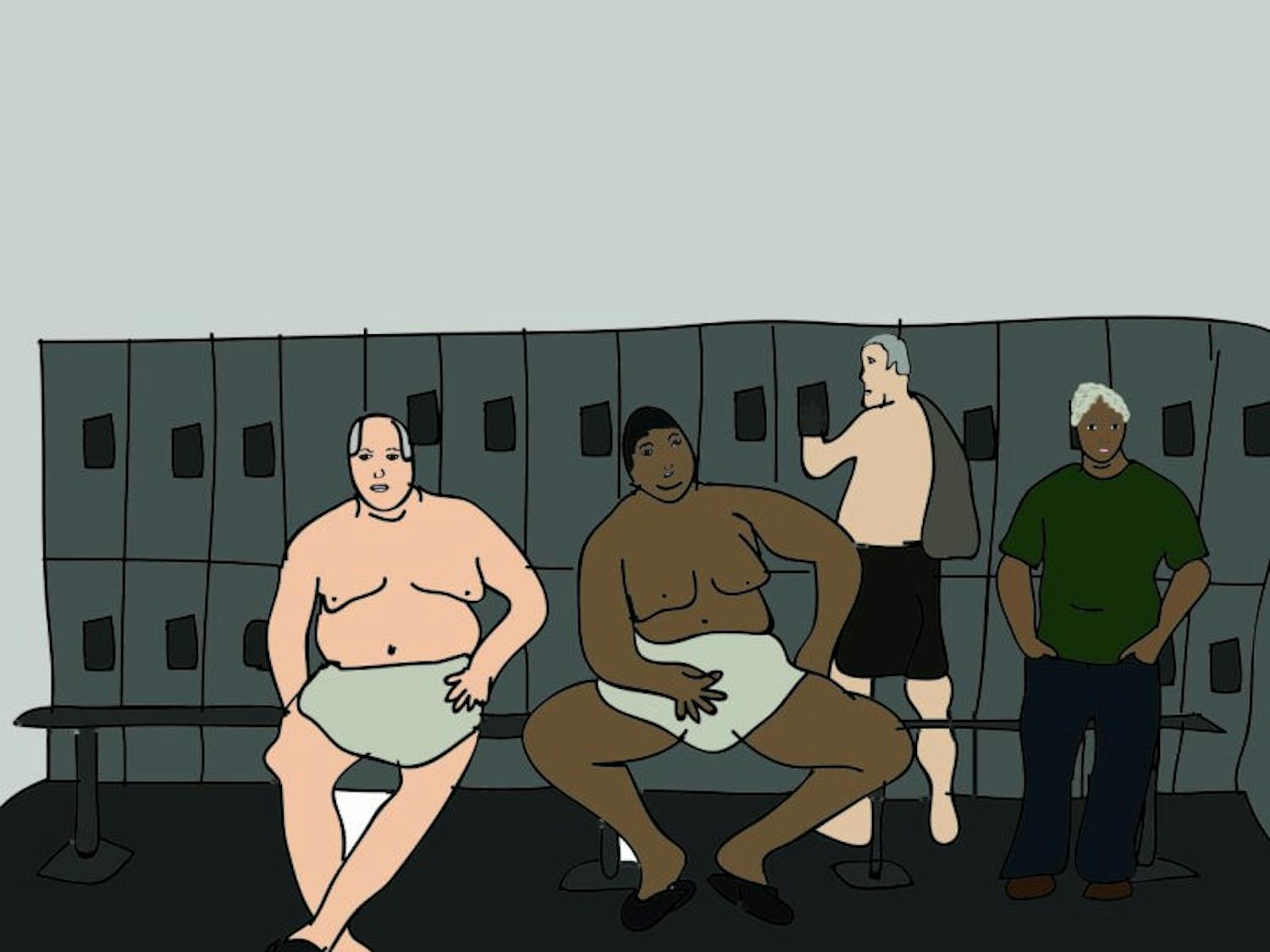 Titties out for the boys