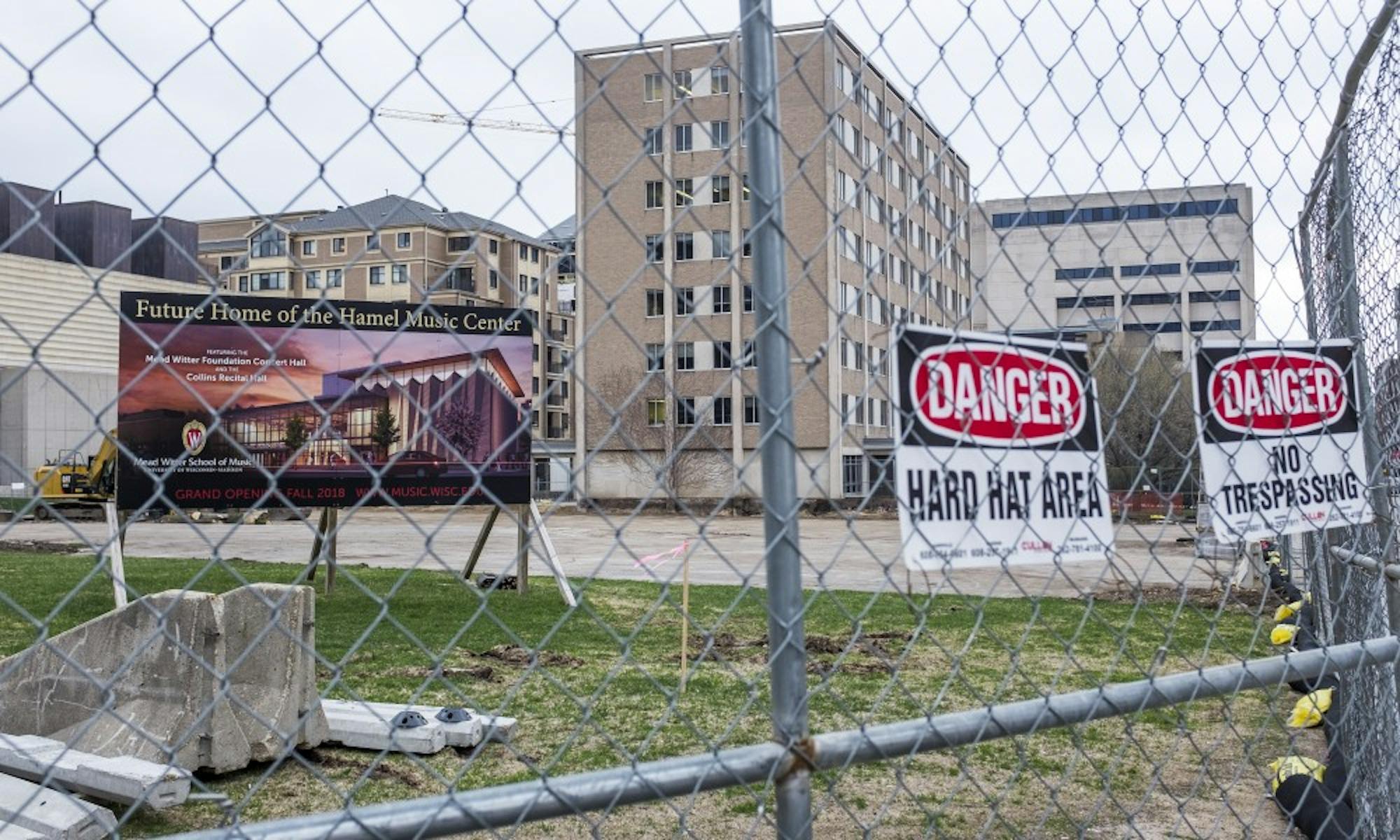 Construction has begun at the lot near the Chazen Museum of Art which will hold the Hamel Music Center. The space is expected to open in 2019.