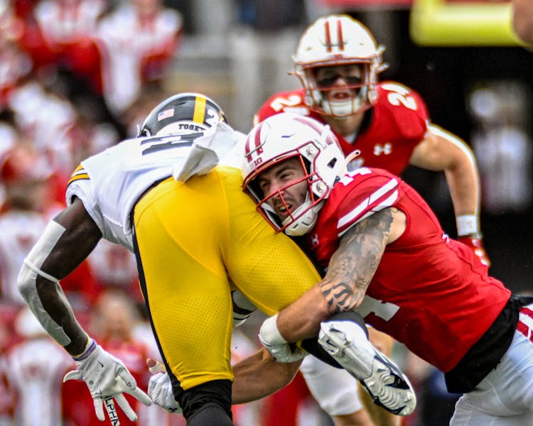 PHOTOS Iowa Hawkeyes soar past Wisconsin at Saturday's football game
