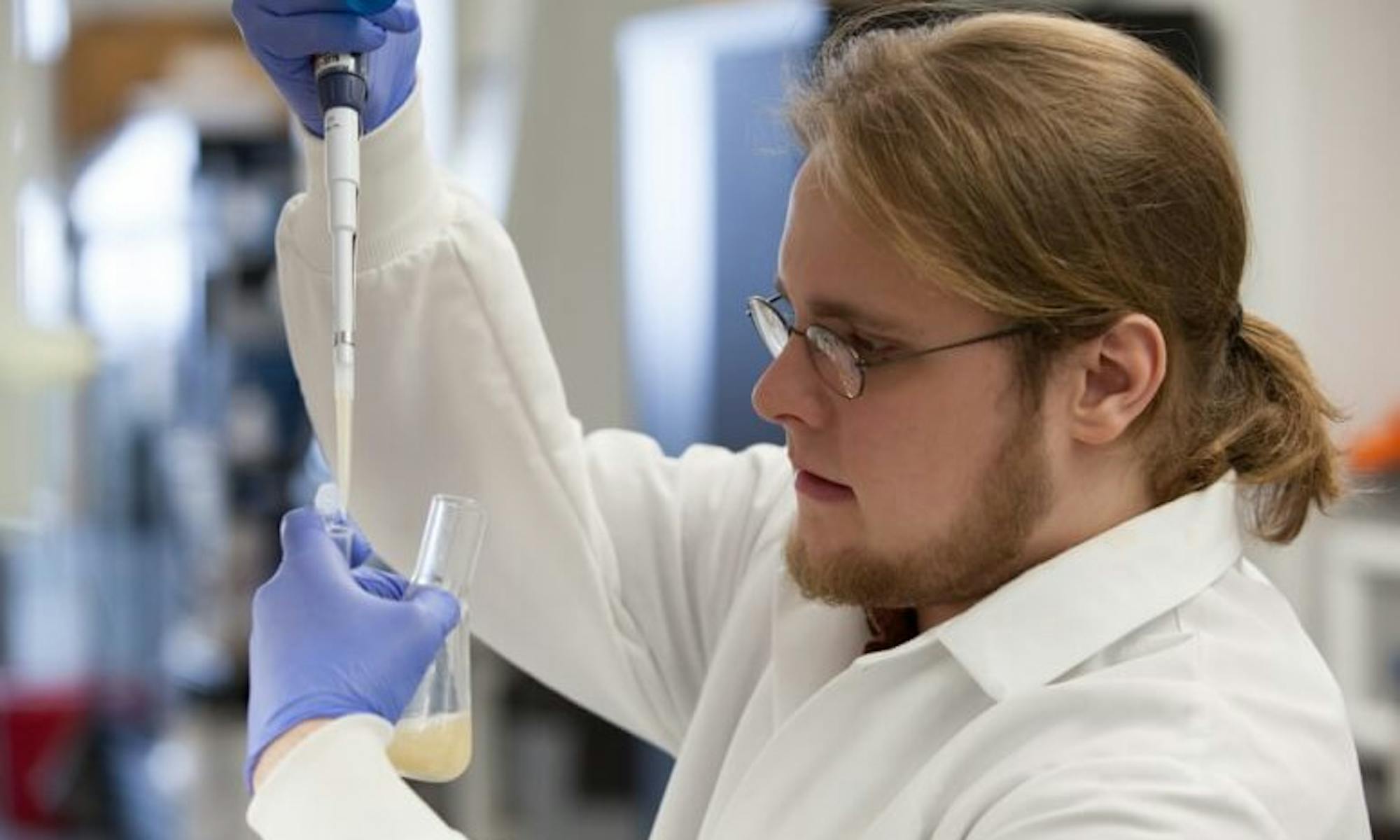 Quinn Dickinson, a research specialist at the UW-Madison’s Wisconsin Energy Institute, helped develop a new strain of yeast to improve biofuel production.