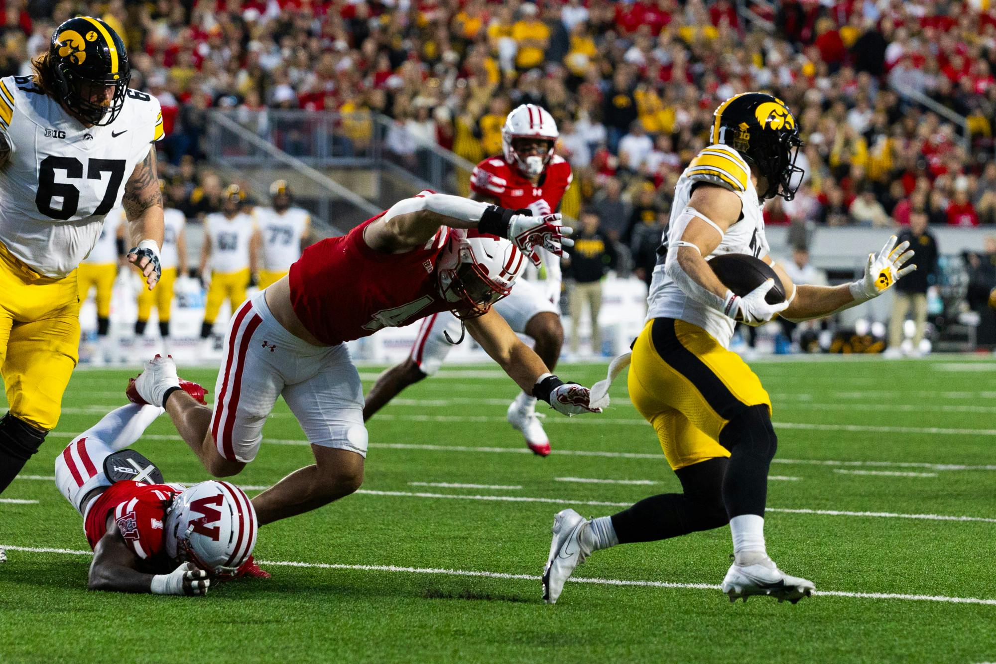 Wisconsin football gets shut out by Iowa at homecoming matchup.