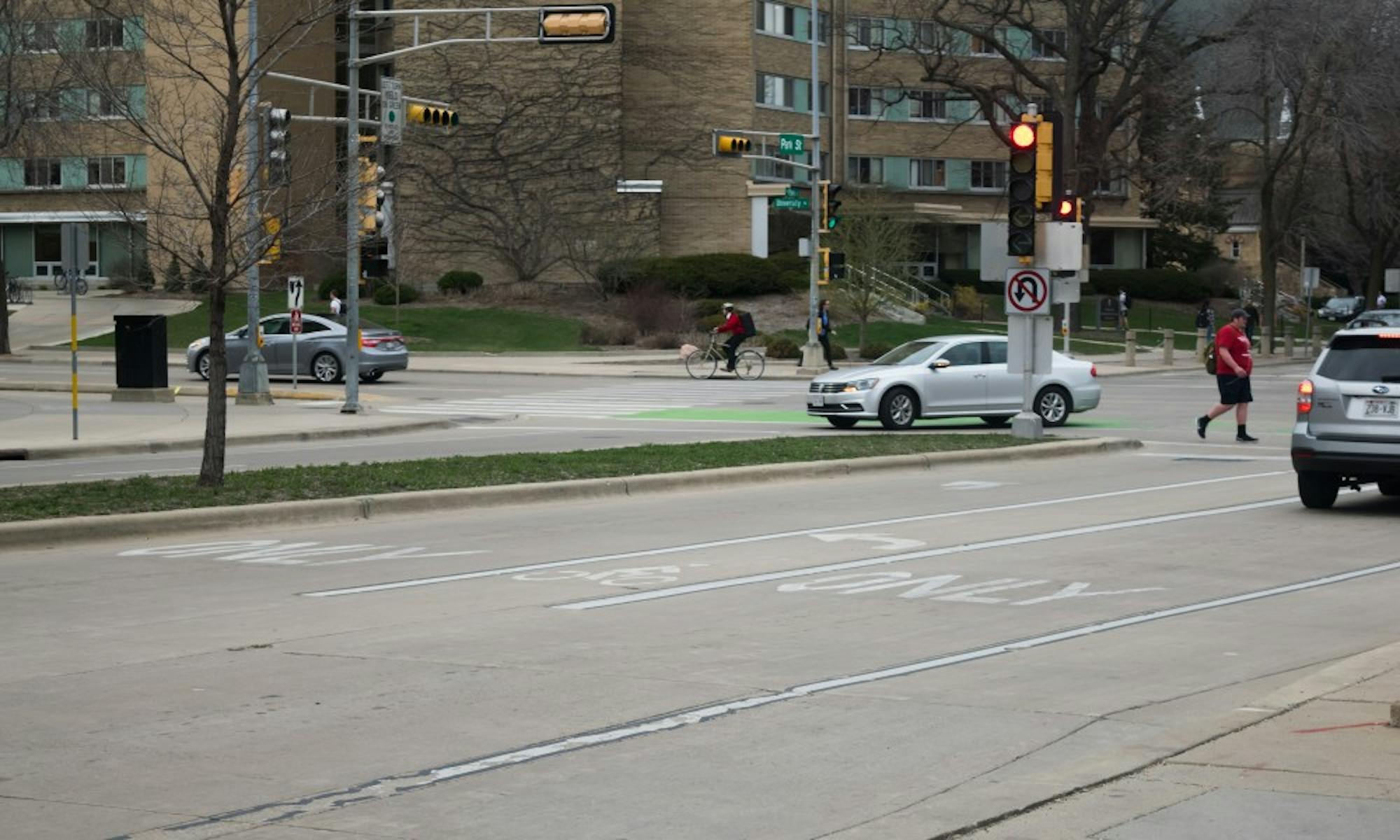 Panhandlers are prohibited from loitering on 90 high-traffic&nbsp;streets, including North Park Street and University Avenue, under a city ordinance that will take effect Monday.&nbsp;