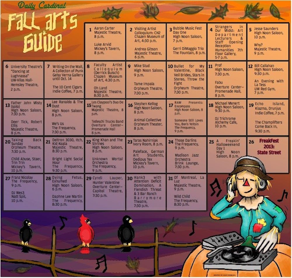 October Arts Calendar