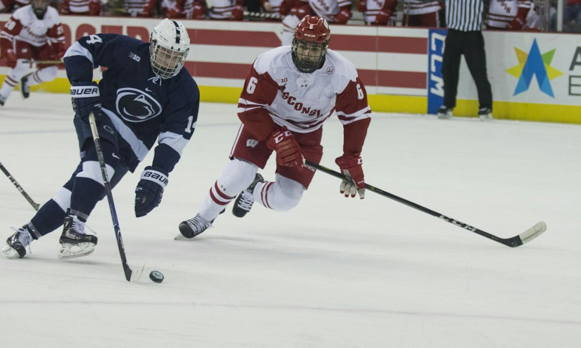 Senior captain Peter Tischke scored the game-winning goal with 12 minutes left in the game to help Wisconsin collect a win against Michigan State Friday night.