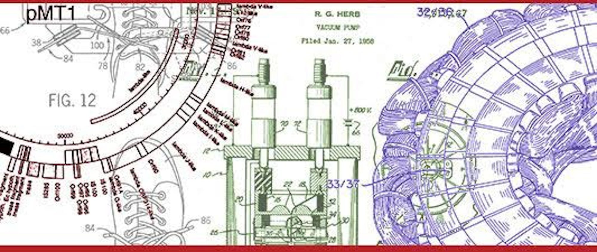 A Wisconsin Alumni Research Foundation display in Union South showcases the sketches scientists have drawn before patenting their ideas through the organization.